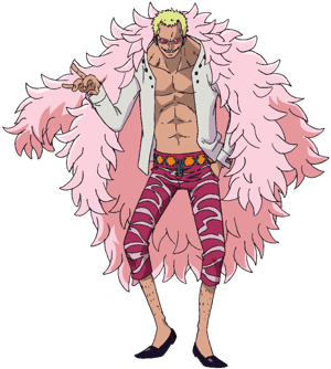 This is the Avatar Image for the Donquixote Doflamingo (One Piece) AI Voice and Text to Speech Generator